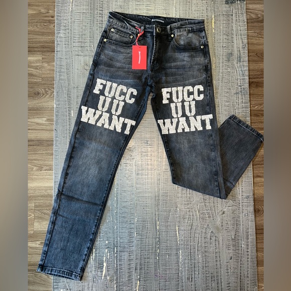 Fuccuuwant Bussdown Jean Black Fade